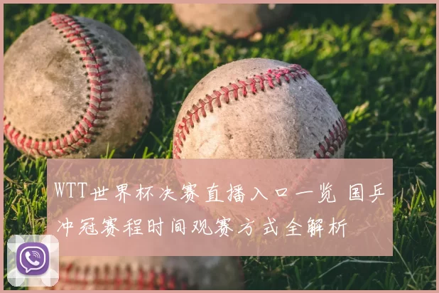 WTT世界杯决赛直播入口一览 国乒冲冠赛程时间观赛方式全解析